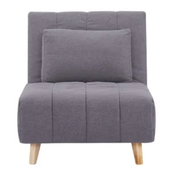 Fauteuil Convertible En Tissu Gris STREVI -Promos Fauteora Magasin fauteuil 487731