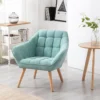 Fauteuil En Tissu Vert D'eau CASERTA 1 Fauteuil En Tissu Vert D'eau CASERTA -Promos Fauteora Magasin fauteuil 492065