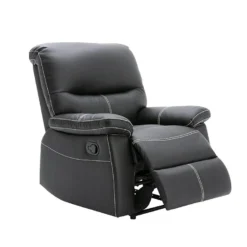 Fauteuil Relax En Simili Noir CANBY -Promos Fauteora Magasin fauteuil 495051