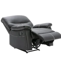 Fauteuil Relax En Simili Noir CANBY -Promos Fauteora Magasin fauteuil 495053
