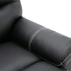Fauteuil Relax En Simili Noir CANBY -Promos Fauteora Magasin fauteuil 495061