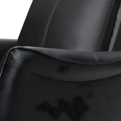 Fauteuil Releveur électrique En Cuir Noir PITALI -Promos Fauteora Magasin fauteuil 495981