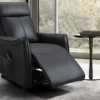 Fauteuil Releveur électrique En Cuir Noir PITALI