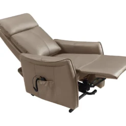 Fauteuil Releveur électrique En Cuir Marron PITALI 17 Fauteuil Releveur électrique En Cuir Marron PITALI -Promos Fauteora Magasin fauteuil 496021