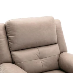 Fauteuil Relax électrique En Tissu Taupe DOLENE -Promos Fauteora Magasin fauteuil 497173