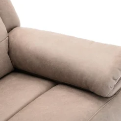 Fauteuil Relax électrique En Tissu Taupe DOLENE -Promos Fauteora Magasin fauteuil 497175