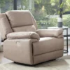 Fauteuil Relax électrique En Tissu Taupe DOLENE -Promos Fauteora Magasin fauteuil 497187