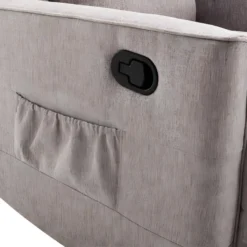 Fauteuil Relax En Tissu Beige MADRIOLO -Promos Fauteora Magasin fauteuil 672187