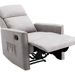 Fauteuil Relax En Tissu Beige MADRIOLO -Promos Fauteora Magasin fauteuil 672191