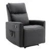 Fauteuil Relax En Tissu Anthracite MADRIOLO -Promos Fauteora Magasin fauteuil 672435