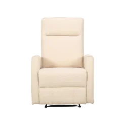 Fauteuil Relax En Tissu Crème PRODA -Promos Fauteora Magasin fauteuil 6792351
