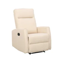 Fauteuil Relax En Tissu Crème PRODA -Promos Fauteora Magasin fauteuil 6792363