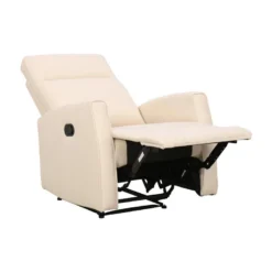 Fauteuil Relax En Tissu Crème PRODA -Promos Fauteora Magasin fauteuil 6792367