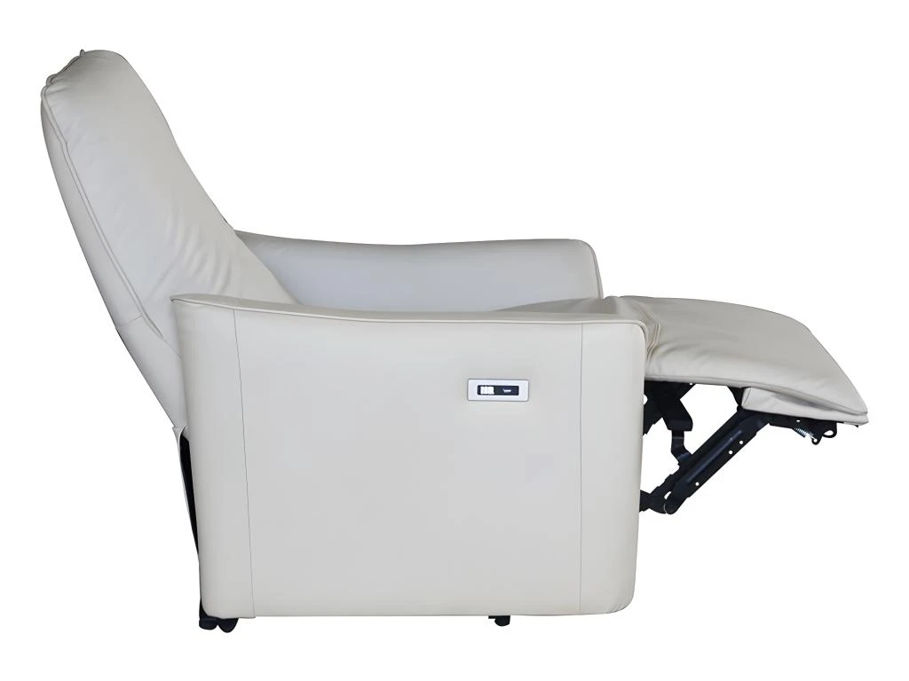 Fauteuil Relax électrique En Tissu Effet Cuir Beige TAODA 7 Fauteuil Relax électrique En Tissu Effet Cuir Beige TAODA – Image 5