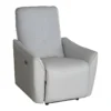 Fauteuil Relax électrique En Tissu Effet Cuir Beige TAODA