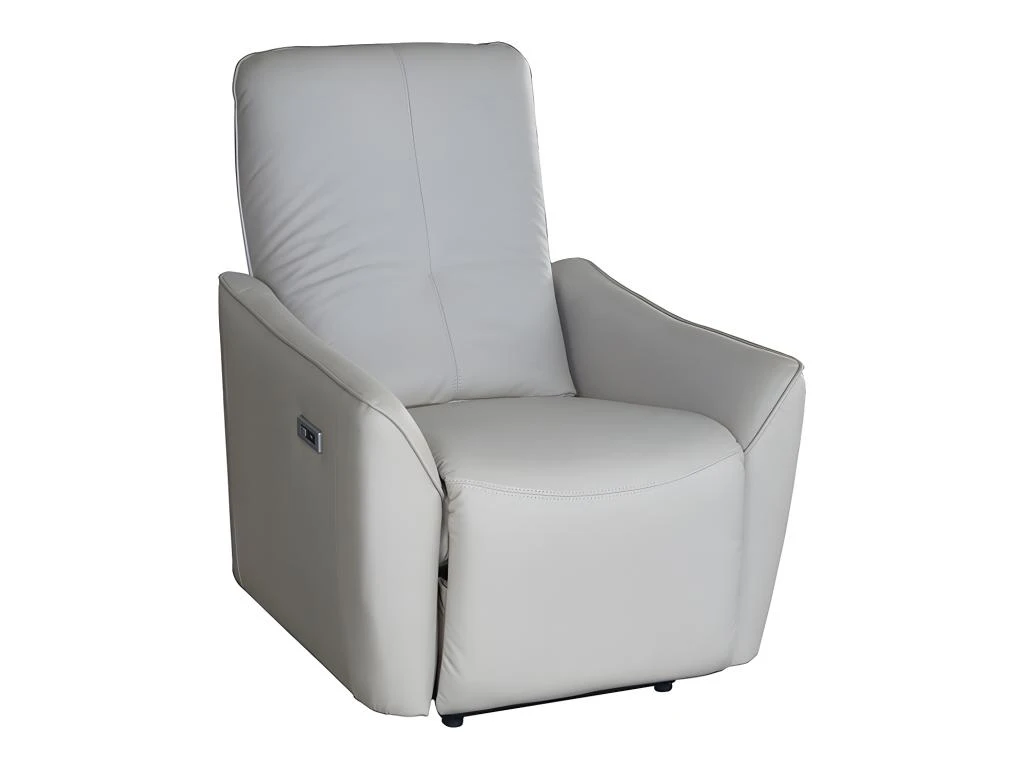 Fauteuil Relax électrique En Tissu Effet Cuir Beige TAODA 3 Fauteuil Relax électrique En Tissu Effet Cuir Beige TAODA