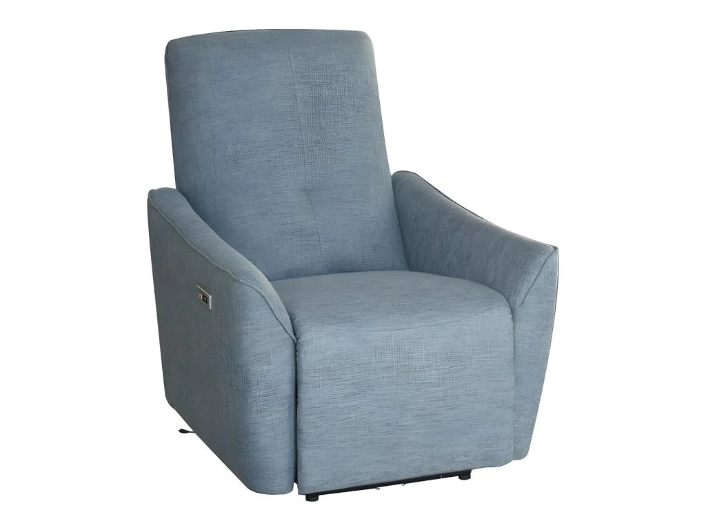 Fauteuil Relax électrique En Tissu Gris TAODA 3 Fauteuil Relax électrique En Tissu Gris TAODA