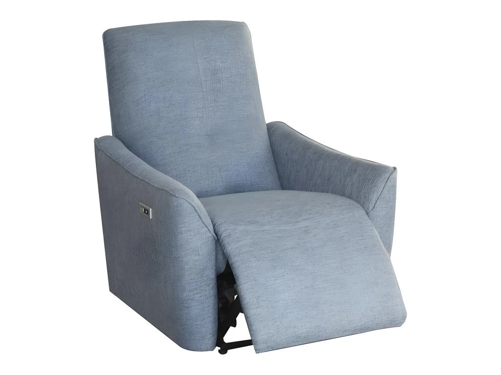 Fauteuil Relax électrique En Tissu Gris TAODA 4 Fauteuil Relax électrique En Tissu Gris TAODA – Image 2