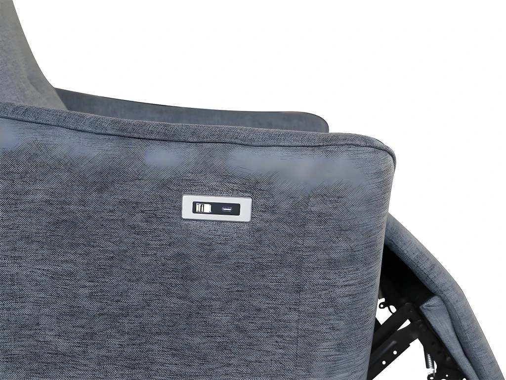 Fauteuil Relax électrique En Tissu Gris TAODA 6 Fauteuil Relax électrique En Tissu Gris TAODA – Image 4