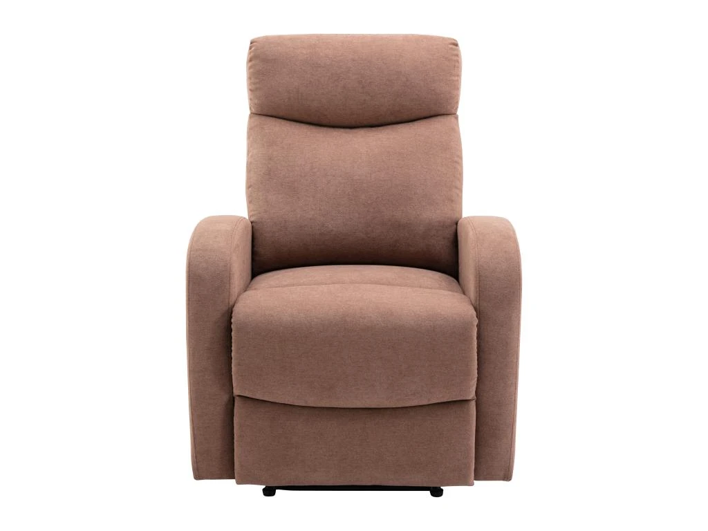 Fauteuil Relax En Tissu Marron EVELYN 8 Fauteuil Relax En Tissu Marron EVELYN – Image 6