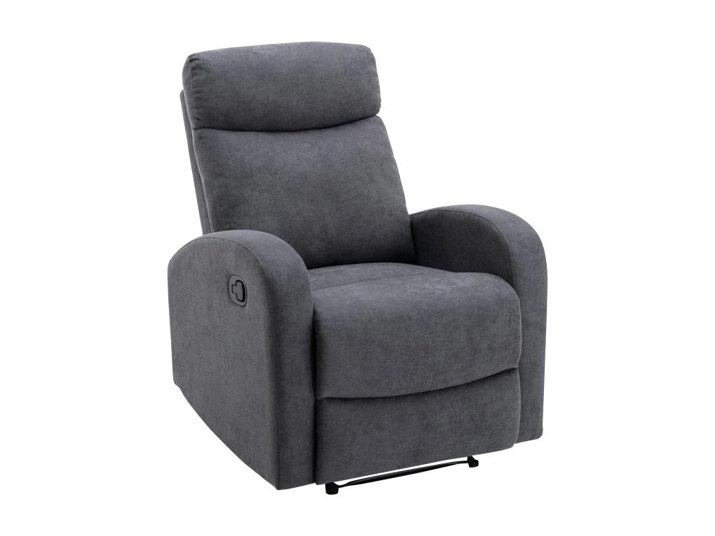Fauteuil Relax En Tissu Gris EVELYN 3 Fauteuil Relax En Tissu Gris EVELYN