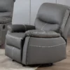 Fauteuil Relax En Simili Gris CANBY -Promos Fauteora Magasin fauteuil 7256825