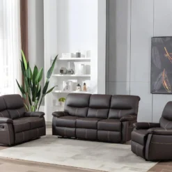 Fauteuil Relax En Simili Marron CANBY -Promos Fauteora Magasin fauteuil 7256867
