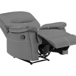 Fauteuil Relax En Simili Gris CANBY -Promos Fauteora Magasin fauteuil 7287615