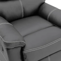 Fauteuil Relax En Simili Gris CANBY -Promos Fauteora Magasin fauteuil 7287629