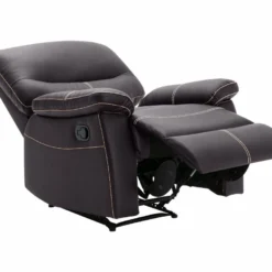 Fauteuil Relax En Simili Marron CANBY -Promos Fauteora Magasin fauteuil 7287657