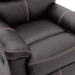Fauteuil Relax En Simili Marron CANBY -Promos Fauteora Magasin fauteuil 7287671