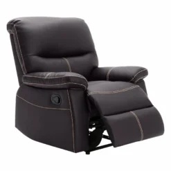 Fauteuil Relax En Simili Marron CANBY -Promos Fauteora Magasin fauteuil 7287673