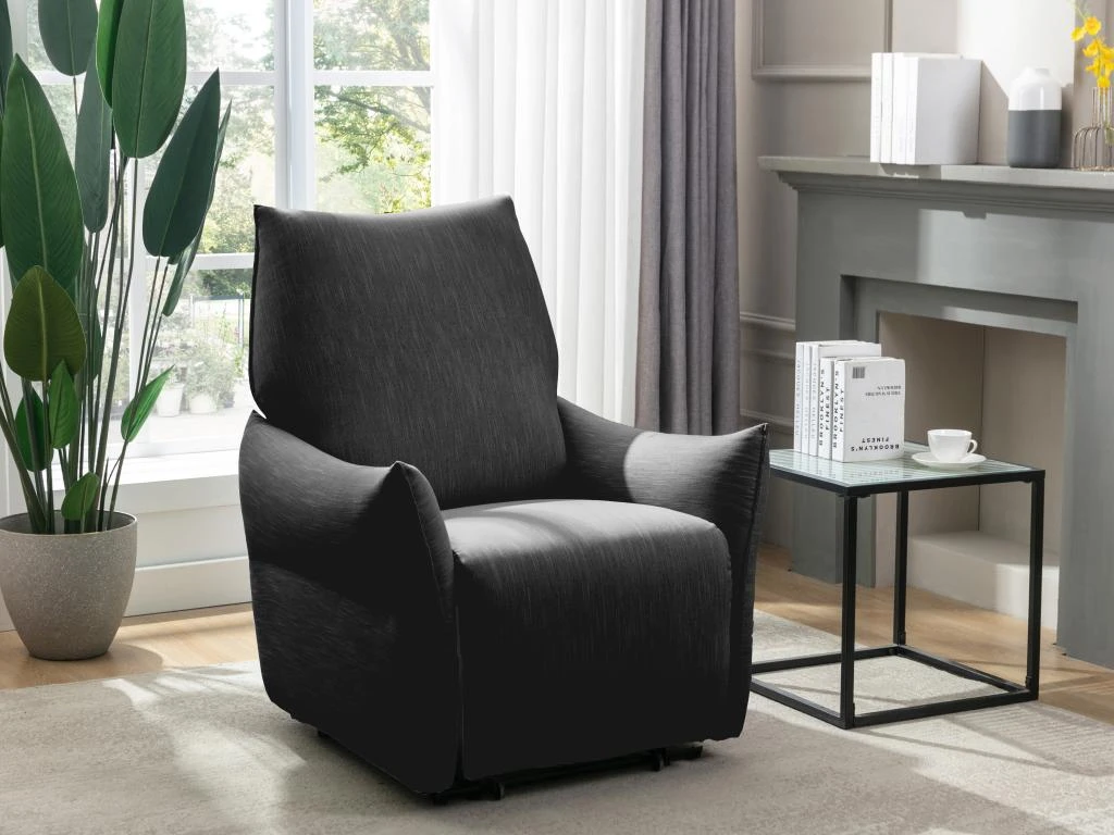 Fauteuil Relax électrique En Tissu Anthracite MODOC 3 Fauteuil Relax électrique En Tissu Anthracite MODOC
