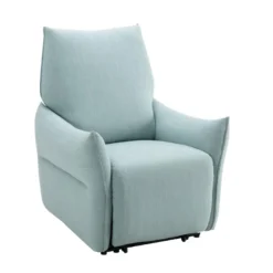 Fauteuil Relax électrique En Tissu Bleu Clair MODOC 13 Fauteuil Relax électrique En Tissu Bleu Clair MODOC -Promos Fauteora Magasin fauteuil 8121679