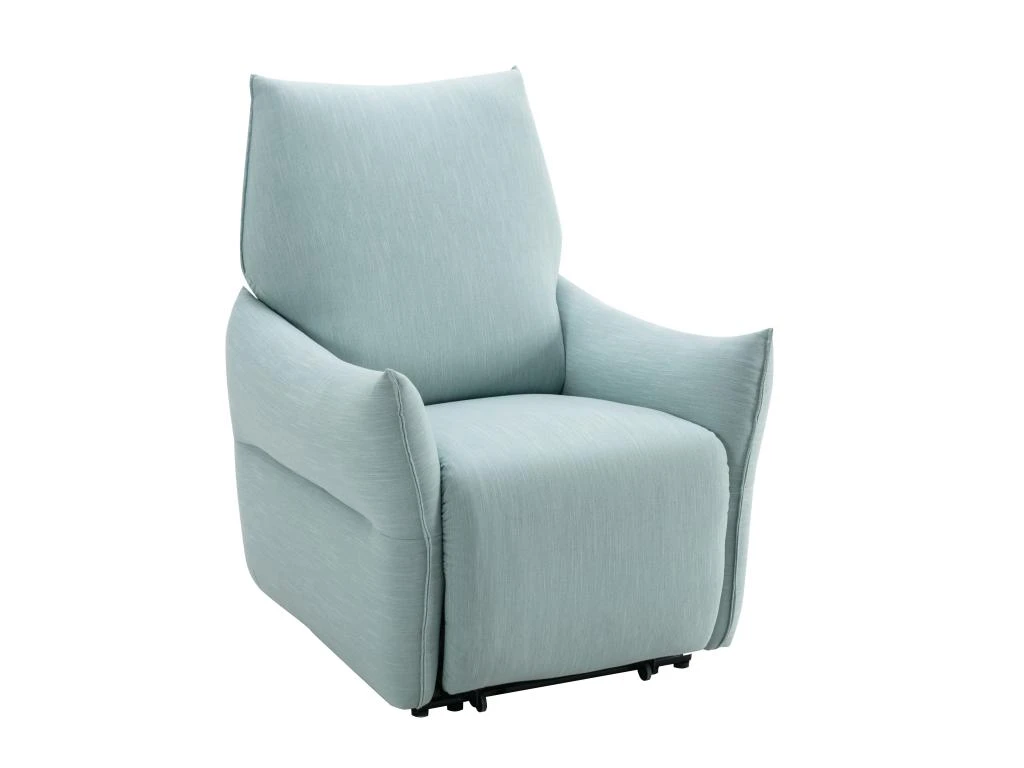Fauteuil Relax électrique En Tissu Bleu Clair MODOC 6 Fauteuil Relax électrique En Tissu Bleu Clair MODOC – Image 4