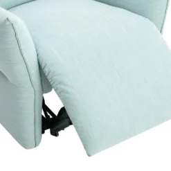 Fauteuil Relax électrique En Tissu Bleu Clair MODOC 17 Fauteuil Relax électrique En Tissu Bleu Clair MODOC -Promos Fauteora Magasin fauteuil 8121715