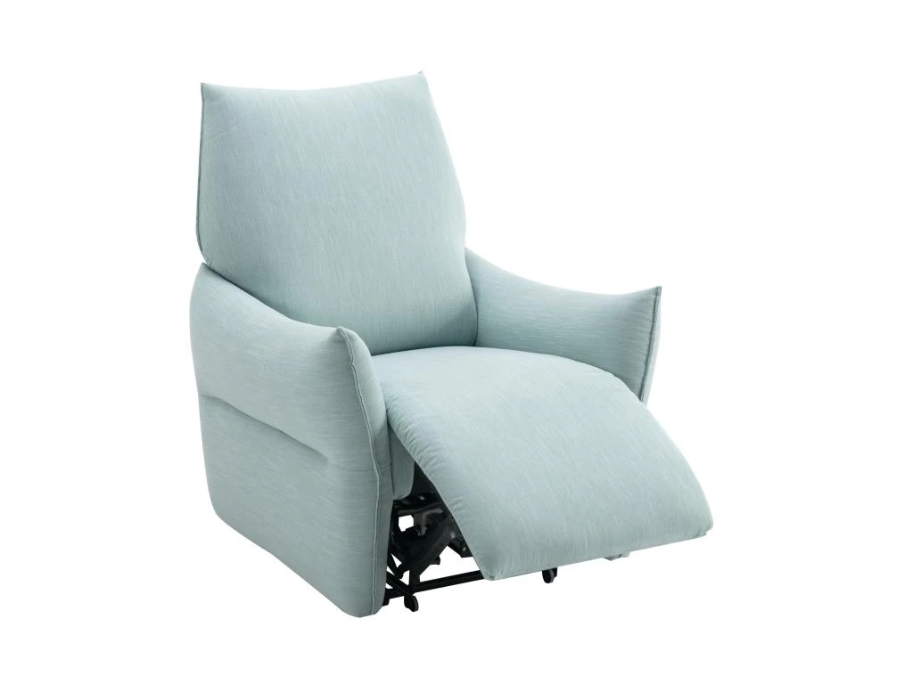 Fauteuil Relax électrique En Tissu Bleu Clair MODOC 7 Fauteuil Relax électrique En Tissu Bleu Clair MODOC – Image 5