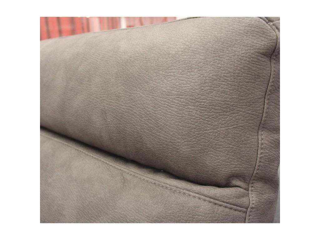 Fauteuil Relaxation Motorisé En Tissu Suédine Taupe Doux - CLARA 5 Fauteuil Relaxation Motorisé En Tissu Suédine Taupe Doux - CLARA – Image 3