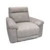 Fauteuil Relaxation Motorisé En Tissu Suédine Beige Doux - CLARA -Promos Fauteora Magasin fauteuil 8908677