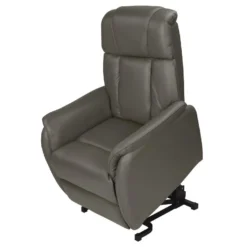 TAMISE - Fauteuil Relax Et Releveur Electrique Cuir Taupe -Promos Fauteora Magasin fauteuil 9164943