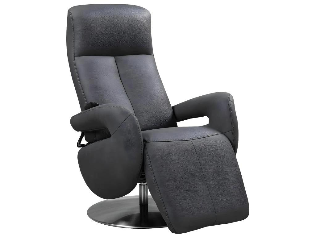 ROSARIO - Fauteuil Relax Electrique Tissu Gris Foncé 5 ROSARIO - Fauteuil Relax Electrique Tissu Gris Foncé – Image 3