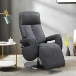 ROSARIO - Fauteuil Relax Electrique Tissu Gris Foncé 9 ROSARIO - Fauteuil Relax Electrique Tissu Gris Foncé -Promos Fauteora Magasin fauteuil 9165041