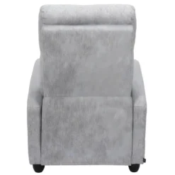 SOFEN - Fauteuil De Relaxation Matelassé Gris Clair -Promos Fauteora Magasin fauteuil 9165065