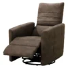 ERBA - Fauteuil Relax Manuel PushBack Tissu Marron Grisé -Promos Fauteora Magasin fauteuil 9165075