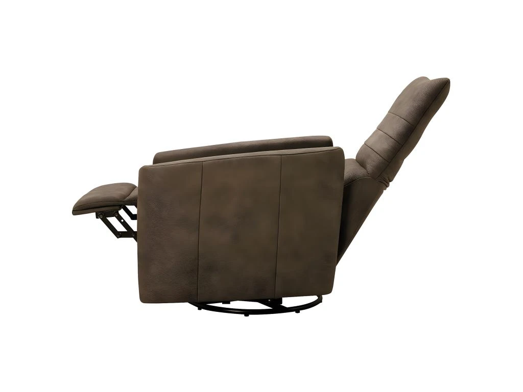 ERBA - Fauteuil Relax Manuel PushBack Tissu Marron Grisé 4 ERBA - Fauteuil Relax Manuel PushBack Tissu Marron Grisé – Image 2