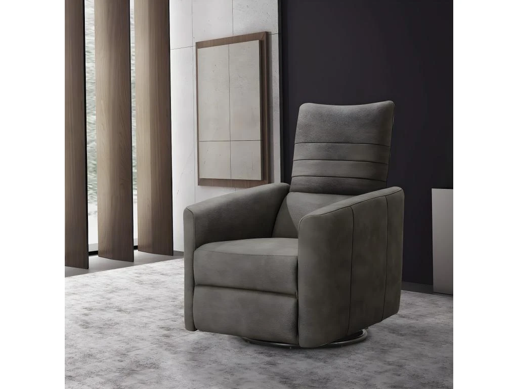 ERBA - Fauteuil Relax Manuel PushBack Tissu Gris Foncé 5 ERBA - Fauteuil Relax Manuel PushBack Tissu Gris Foncé – Image 3