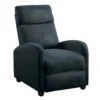MELBOURNE - Fauteuil Relax Pushback Tissu Gris Foncé -Promos Fauteora Magasin fauteuil 9165233