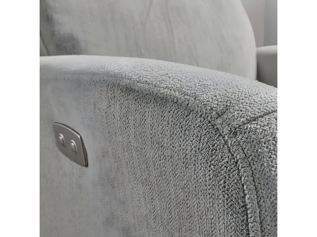 YANGAS - Fauteuil Relax Electrique Tissu Gris Clair 7 YANGAS - Fauteuil Relax Electrique Tissu Gris Clair – Image 5