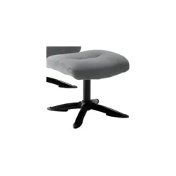 OBANOS - Fauteuil Inclinable + Repose-Pieds Gris -Promos Fauteora Magasin fauteuil 9165299