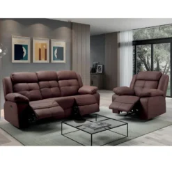 FABARES - Fauteuil Relax Manuel Chocolat 7 FABARES - Fauteuil Relax Manuel Chocolat -Promos Fauteora Magasin fauteuil 9165305